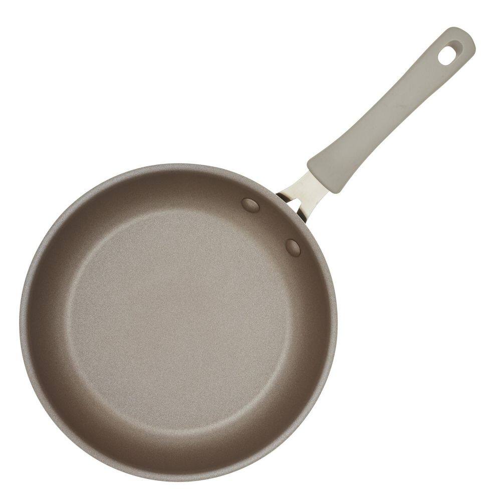 Gray Aluminum Nonstick 10-Inch Frying Pan with Ceramic Coating