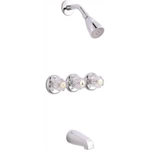 Concord 3-Handle 1- -Spray Tub and Shower Faucet in Chrome (Valve Included)