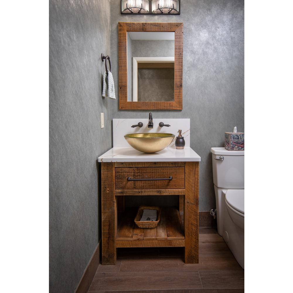 Khaki Tempered Glass Round Above-Counter Bathroom Sink