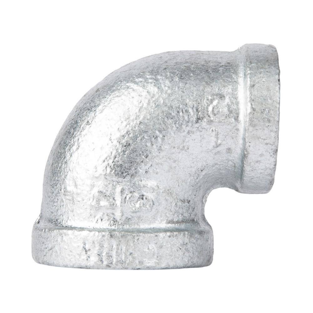 STZ 3/4 in. x 1/2 in. Galvanized Iron FIP x FIP 90° Reducing Elbow
