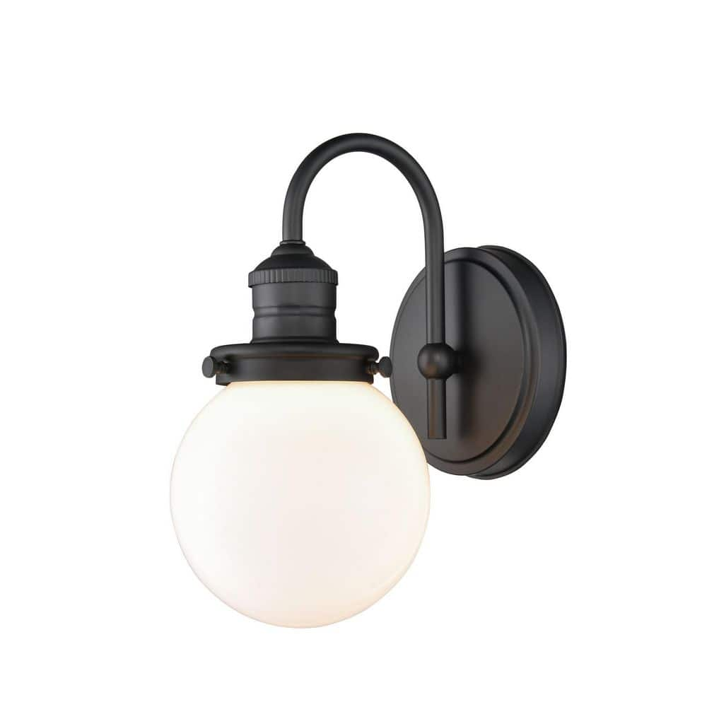 Ella 1-Light 6 in. Matte Black Hardwired Sconce (1-Pack) -  Millennium Lighting, 4221-MB