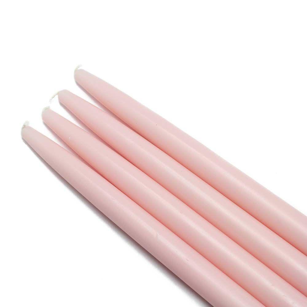 UPC 685024159622 product image for Zest Candle 10 in. Light Rose Taper Candles (12-Set) | upcitemdb.com