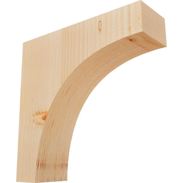 Ekena Millwork 3-1/2 in. x 12 in. x 12 in. Douglas Fir Huntington Smooth Corbel