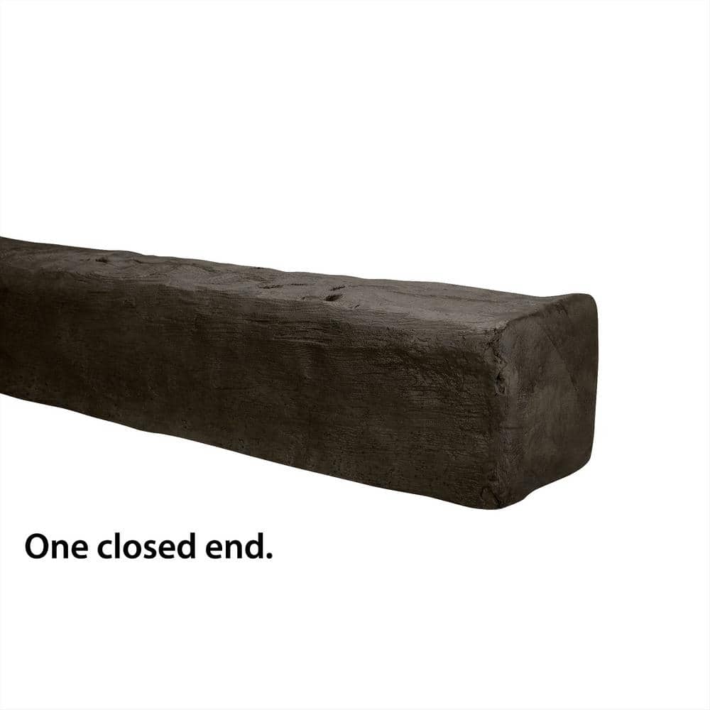 Dark Walnut Hand Hewn Faux Wood Beam 12.75 ft