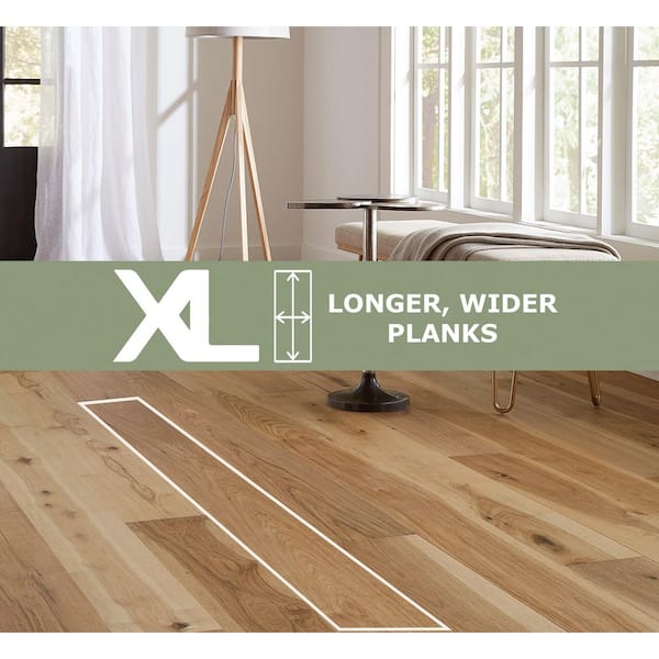 Farrow XL Hickory 1/2 in. T x 7.5 in. W Tongue and Groove Wire Brushed Engineered Hardwood Flooring (31.09 sqft/case)