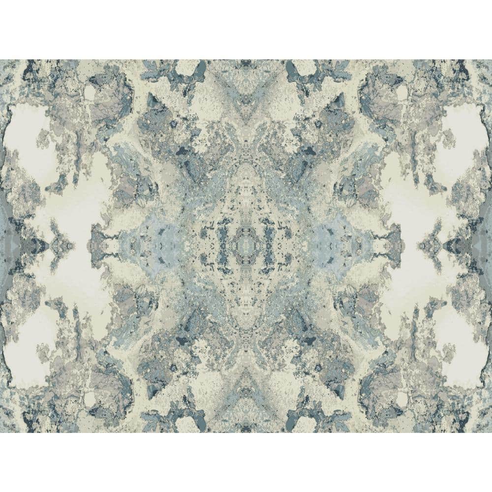York Wallcoverings Light Blue Inner Beauty Paper Unpasted Matte