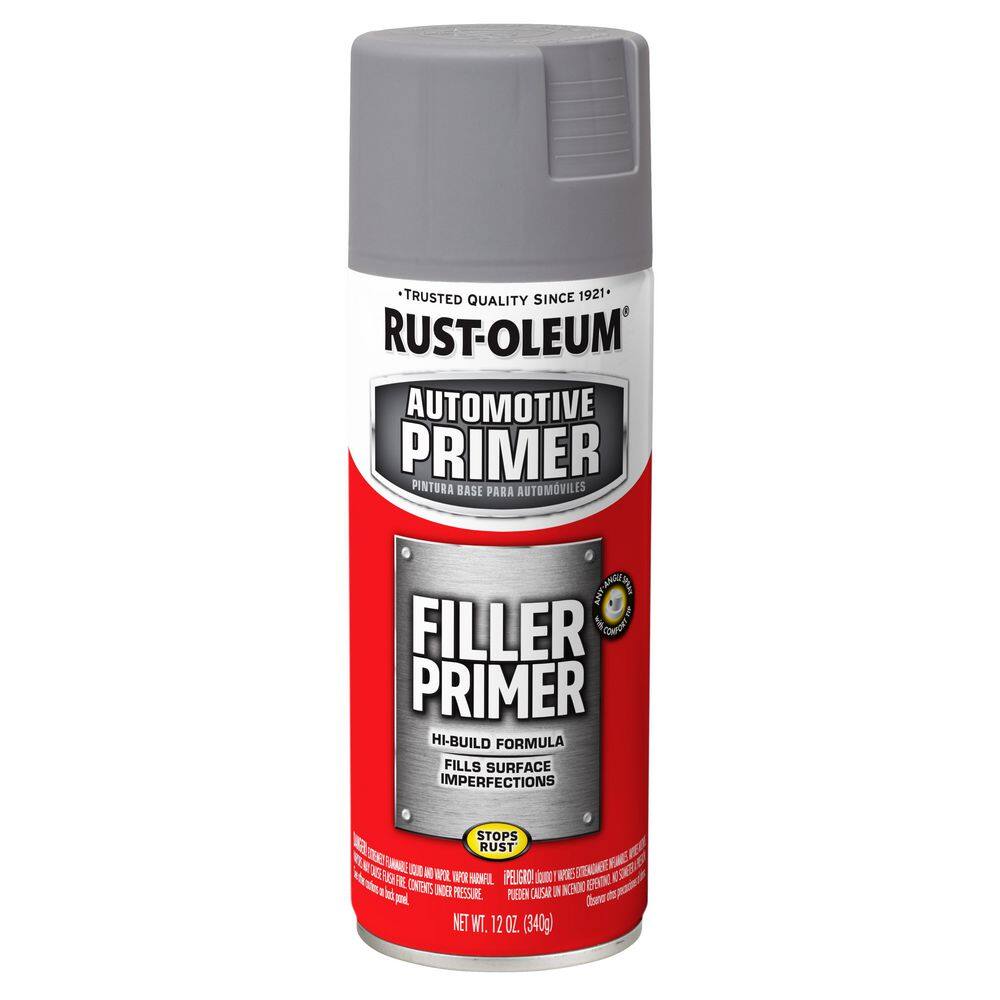Rust Oleum Automotive 11 Oz Gray Filler Primer Spray 249279 The Home 