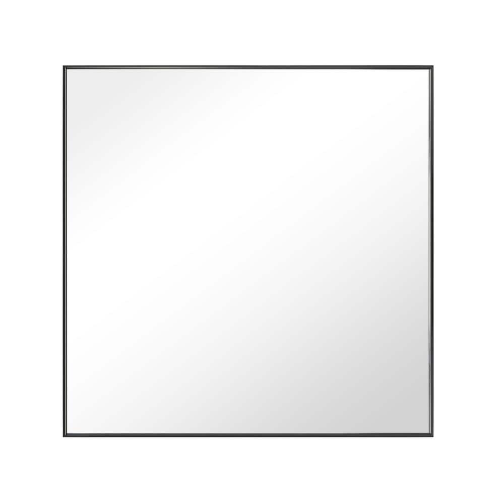 GETLEDEL 30 in. W x 30 in. H Modern Medium Square Aluminum Framed Wall Mounted Bathroom Vanity