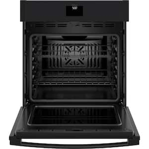 27 in. Single Smart Convection Wall Oven with No-Preheat Air Fry in Black