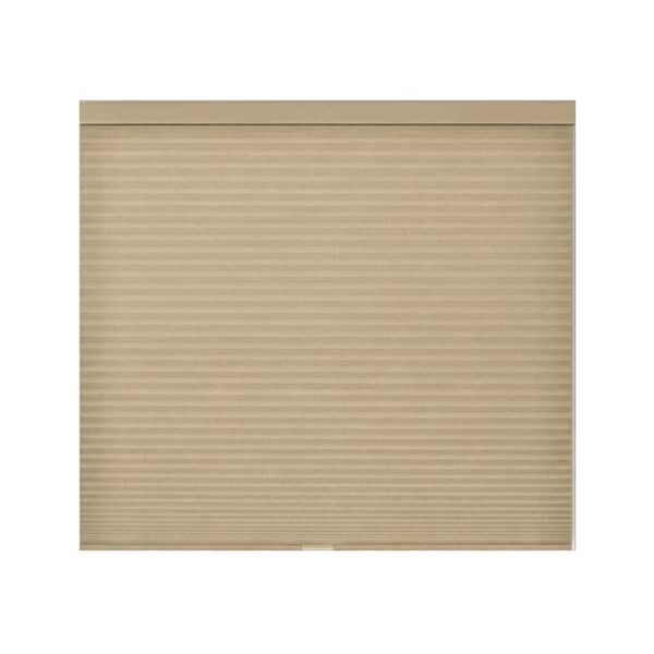 Cut-to-Width Khaki Light Filtering Cordless Double Cell Cellular Shades - 69.25"W X 72"H