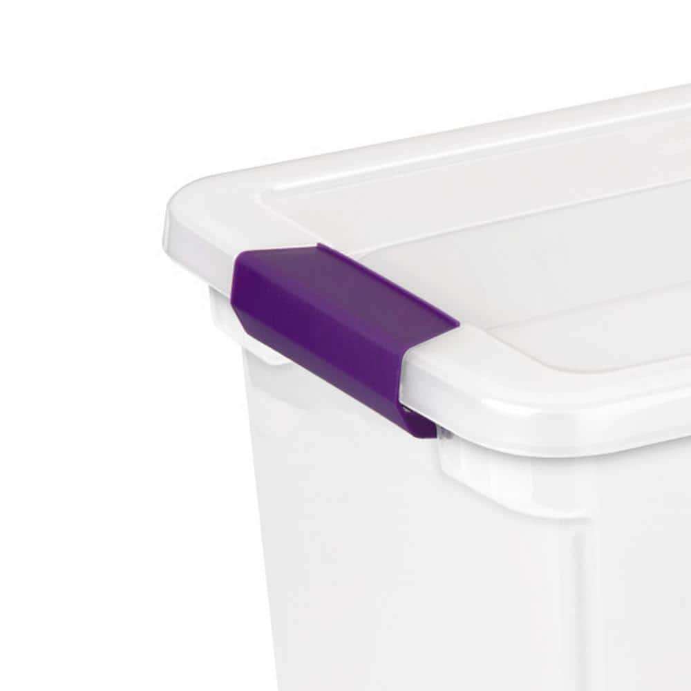 ClearView Kids' Room 27 Quart Plastic Stackable Storage Box with Latch Lid