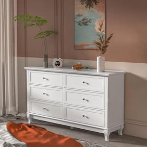 5 Drawer FUFU&GAGA Nursery Storage Dresser Chest with Changing Table Top 2 Shelves Modern Wood Wide Storage Space Functional Organizer White, 47.2 W x 19.7 D x 36.1 H 