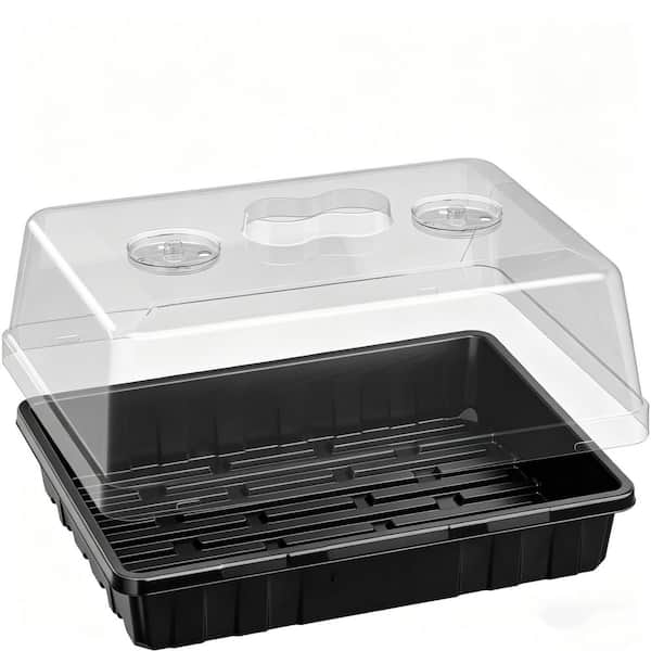 3-Set Seed Starter Trays with 5 in. Humidity Domes for Seed Starting, Germination Seedling Propagation and Plant Growing