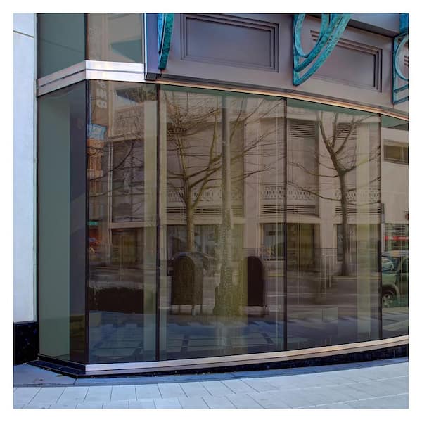 BuyDecorativeFilm 24 in. x 50 ft. BRZ20 Bronze Reflective Sun Control and Daytime Privacy (Dark) Window Film