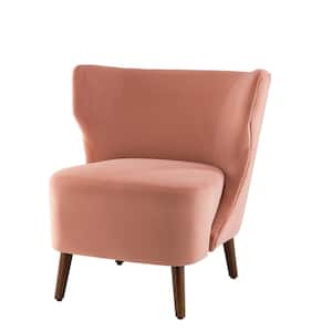 Pelias Pink Side Chair with Wingback