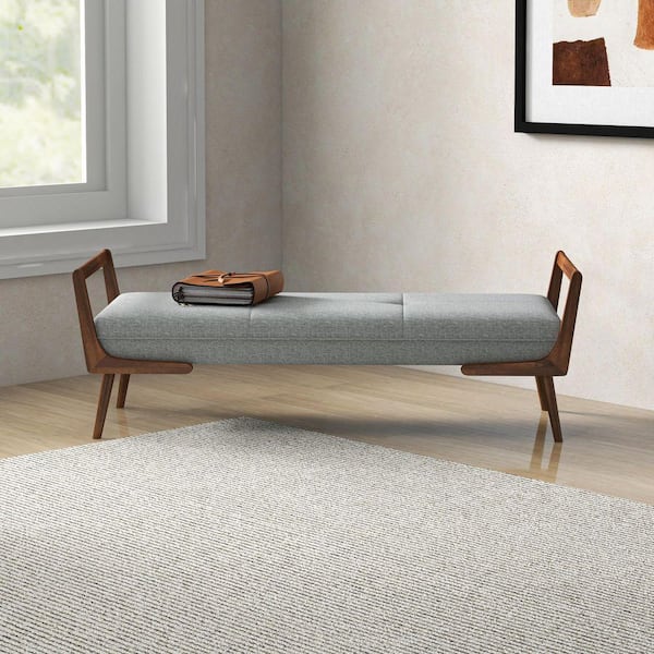 Ashcroft Furniture Co Poppy Mid Century Modern Rectangular Fabric