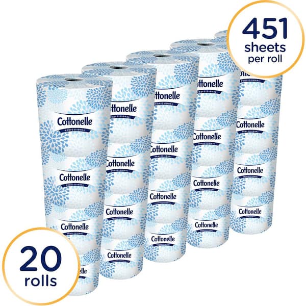 KLEENEX® Toilet Tissue (4735), 2 Ply Toilet Paper, 48 Toilet Rolls / Case,  400 Sheets / Roll (19,200 Sheets)