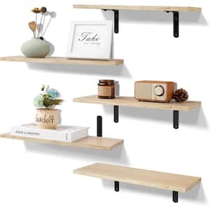 16.5 in. W x 5.9 in. D Light Brown Composite Decorative Wall Shelf