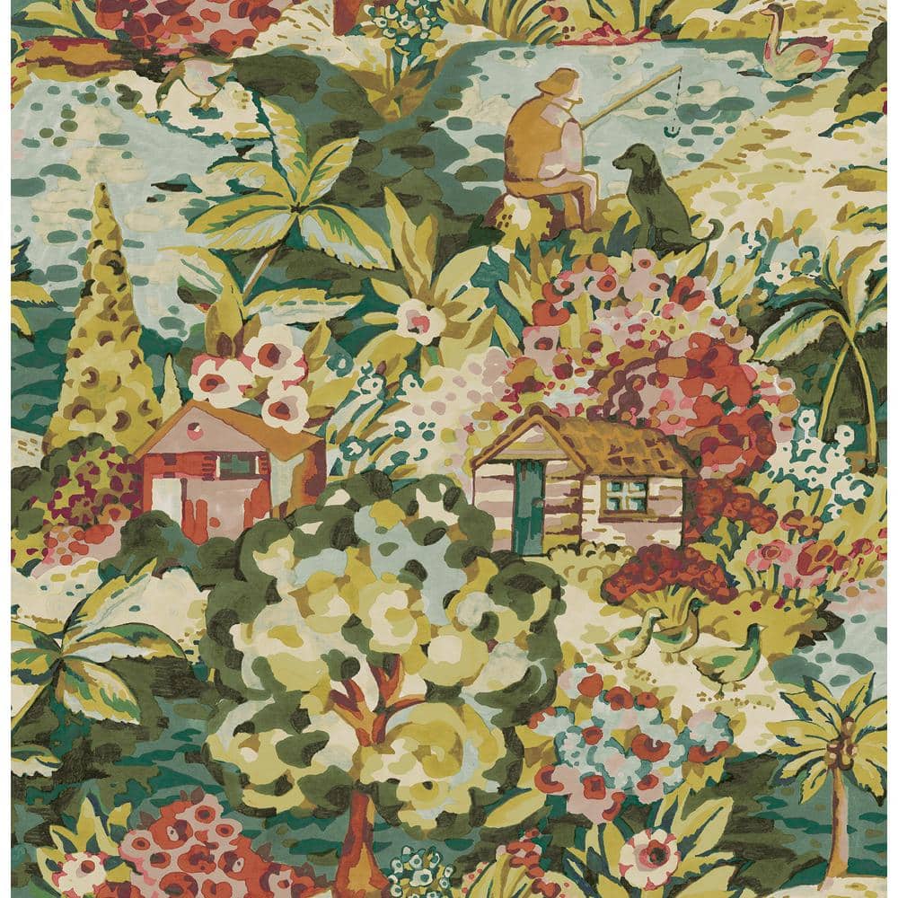 Spice le Forestier Vinyl Peel and Stick Removable Wallpaper