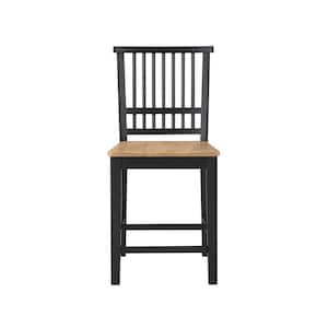 Magnolia Ebony and Black Wood Counter Height Side Chair Set of 2