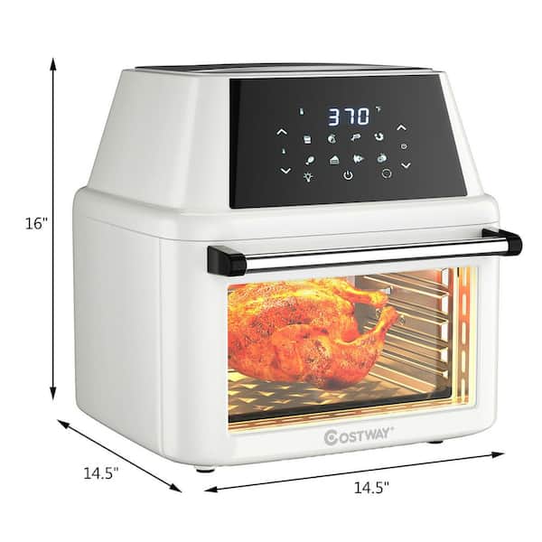 Air Fryer, 12 L (12.7 qt) Air fryer Oven with Rotisserie Function, 10 in 1  Electric Hot Oven with 8 Cooking Accessories and Recipe, 1700W Air Fryer