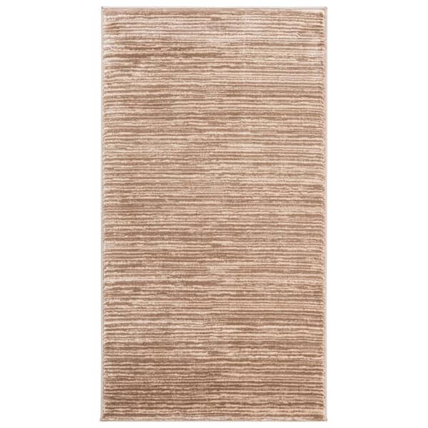 Vision Light Brown 2 ft. x 3 ft. Solid Marle Area Rug