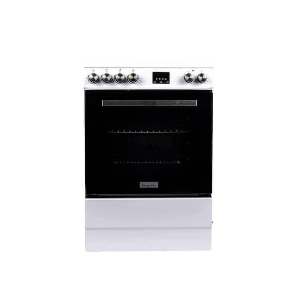 Magic Chef 24 in 4 Element Freestanding Electric Range in White