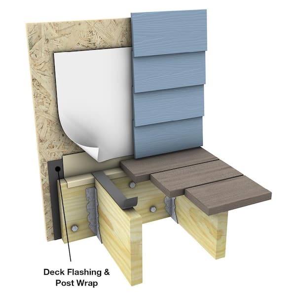 12 in. x 20 ft. Roll Butyl Deck Flashing and Post Wrap