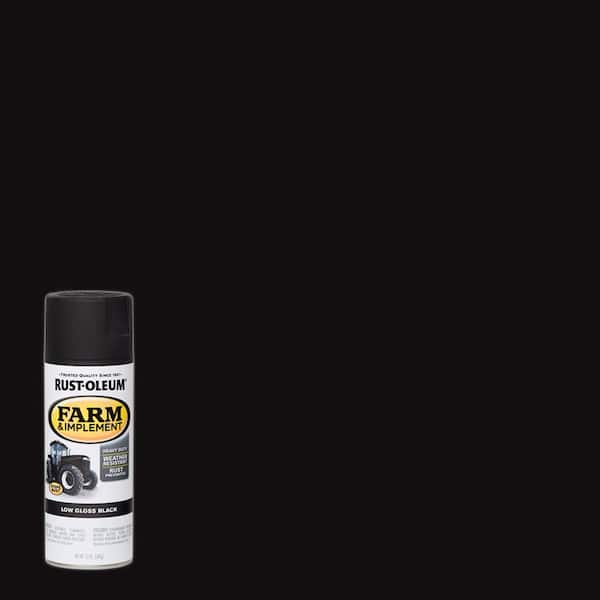 Rust-Oleum 12 oz. Farm Equipment Low Gloss Black Enamel Spray Paint (6-Pack)