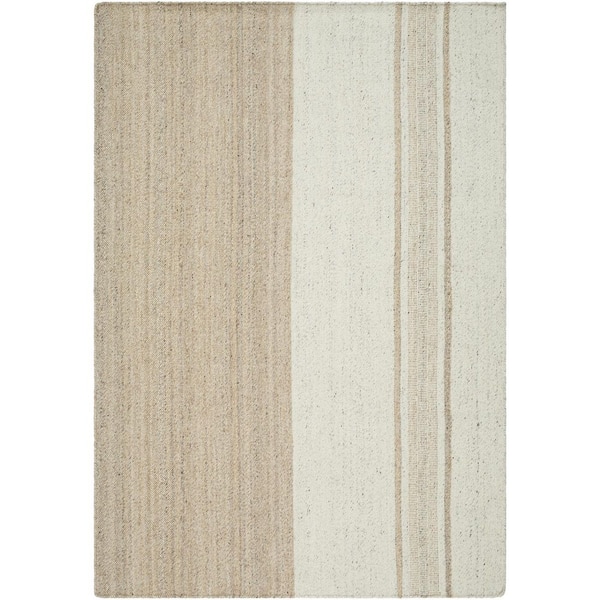 Bolu Brown Cottage Striped 8 ft. x 10 ft. Area Rug