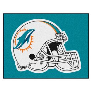NFL - Miami Dolphins Helmet Rug - 34 in. x 42.5 in.