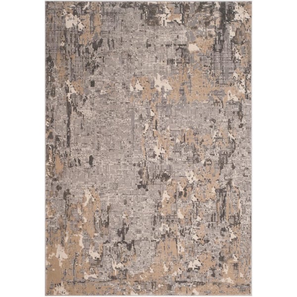 SAFAVIEH Meadow Gray 4 ft. x 6 ft. Abstract Area Rug