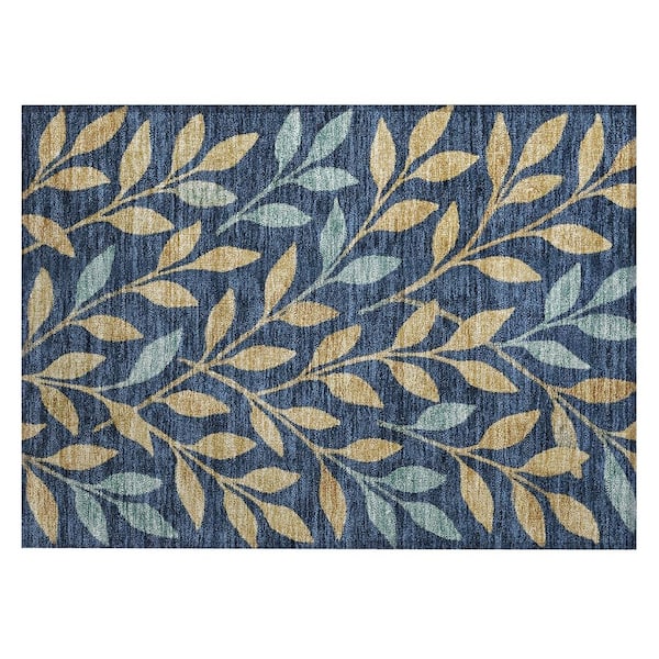 Chantille Machine Washable Indoor/Outdoor Abstract ACN3033 Navy 3 ft. x 4 ft. Area Rug