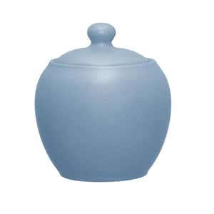 Colorwave Ice Light Blue Stoneware Sugar Bowl with Cover 13 oz.