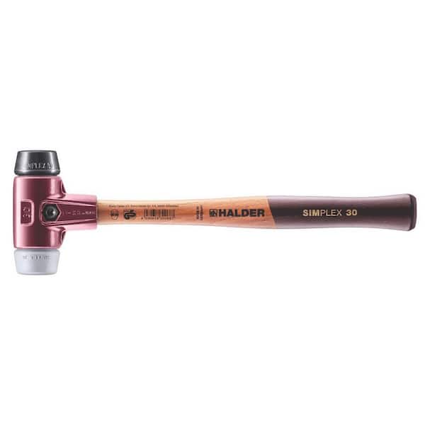 Halder 12 oz. Simplex 30 Mallet with Black Rubber, Grey Rubber Non-Marring Inserts