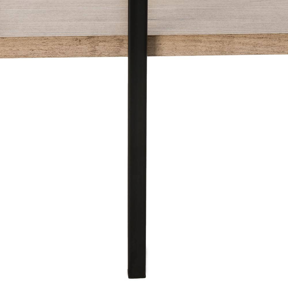 Cecilia Black and Oak 5-Tier Wood Etagere