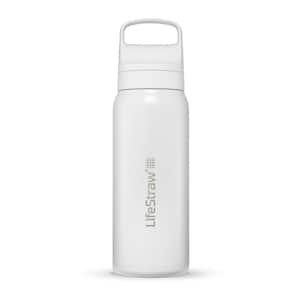 Go Series 24 oz. Stainless Steel Water Bottle with Filter, Polar White