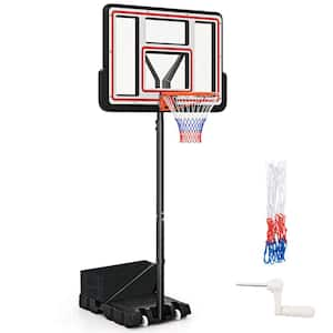 7.4 ft. -10 ft. Basketball Hoop Outdoor System with 44 in. Shatterproof PC Backboard