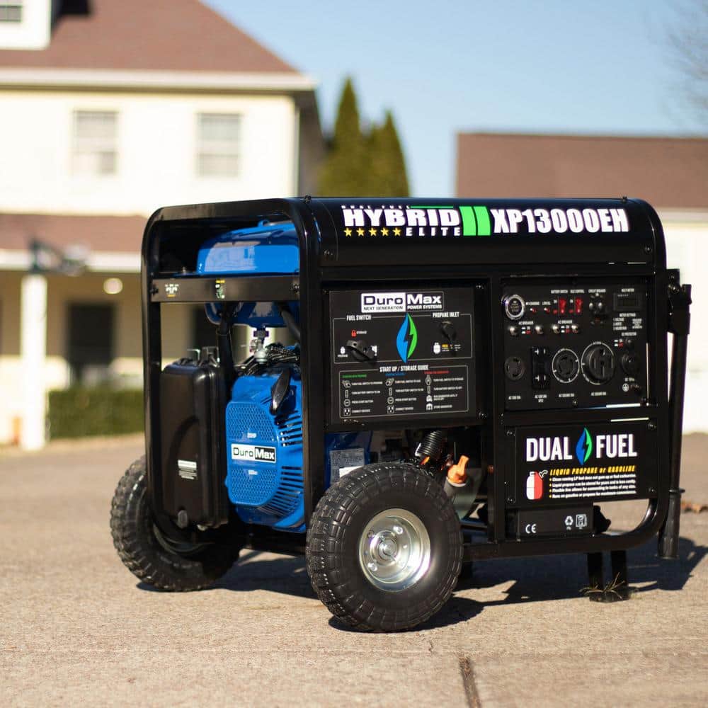 DuroMax 13,000 Watt Dual Fuel Portable Generator with Electric Start