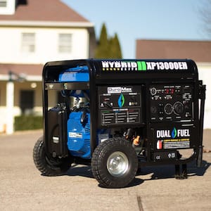 13000/10500-Watt Dual Fuel Electric Start Gasoline/Propane Portable Home Power Back Up Generator with CO Alert Sensor