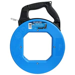 120 ft. Blued-Steel Fish Tape w/BlueView Display