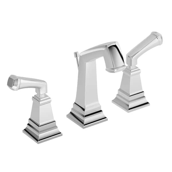 Symmons Oxford 8 in. Widespread 2-Handle Bathroom Faucet with Pop-Up Drain Assembly in Chrome