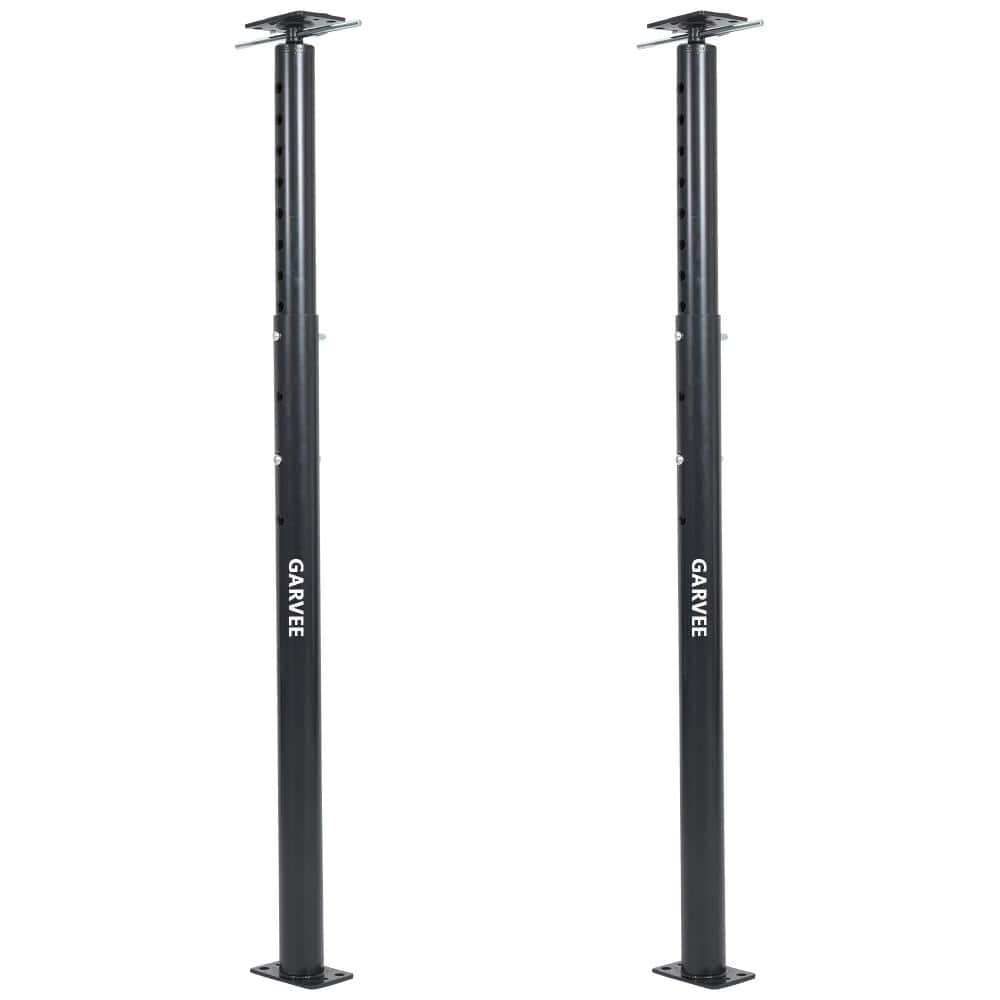 Heavy Duty Adjustable Steel Jack Posts 2 Pack 18,000 lbs Capacity Telescopic Floor Support 53-93in Deep Black price history on PriceWatchPro