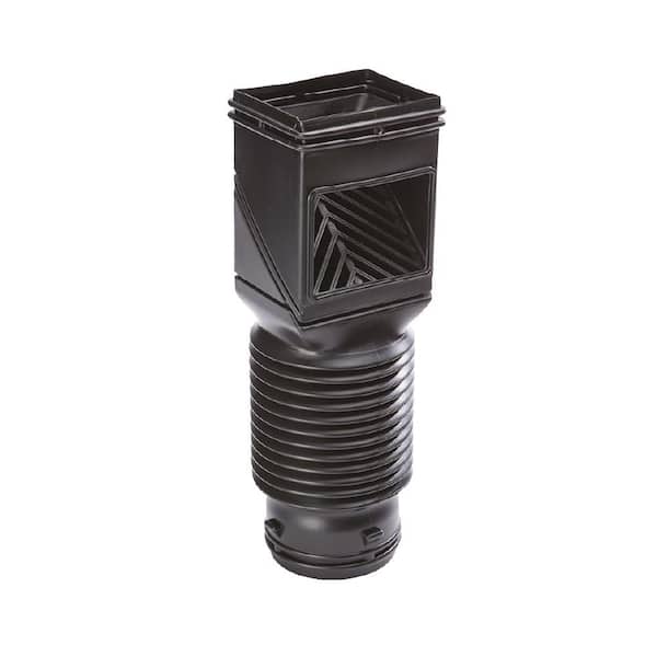 Flex Grate Black Vinyl Downspout Filter