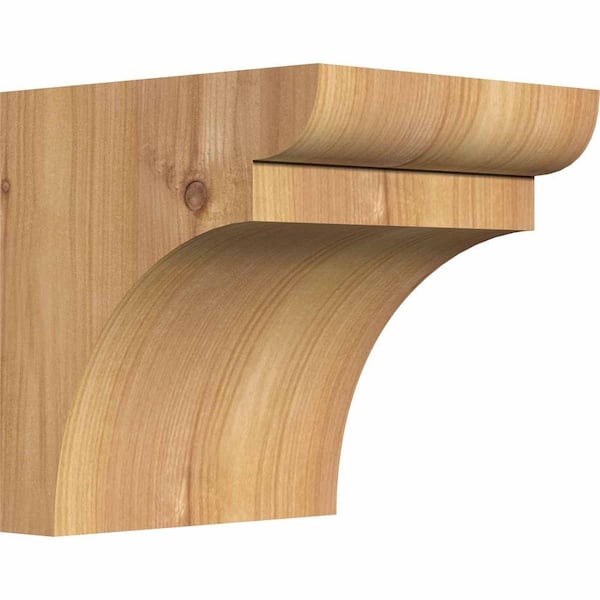 Ekena Millwork 5-1/2 in. x 6 in. x 6 in. Western Red Cedar Yorktown Smooth Corbel