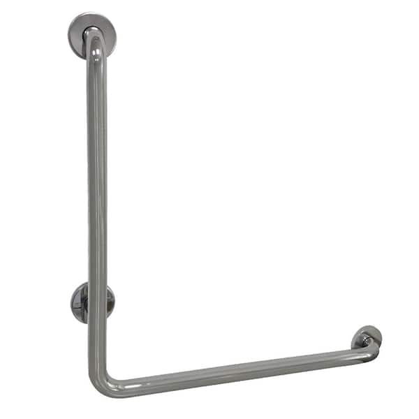 Kingston Brass L-Shaped 24 in. x 1-1/4 in. Grab Bar in Mirror