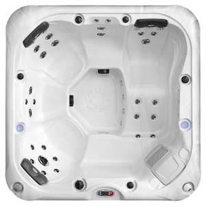 Cambridge 6-Person 34-Jet Hot Tub with LED Lighting and Bluetooth Audio