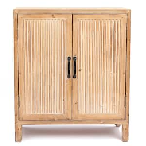 Storage Natural Wood Accent Cabinet