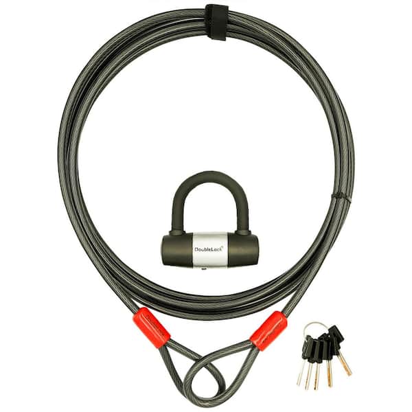 Tiger Shark, 16 ft. x 10 mm (3/8 in.) Heavy Duty Steel Cable and Mini U-Lock Bundle
