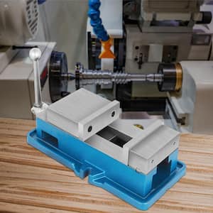 Non Swivel Milling Lockdown Vise 4 in. Jaw Opening Precision Bench Drill Press Clamp 100mm Width for Finishing Milling